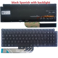 Clavier d'ordinateur portable russe/américain/britannique/espagnol/latin/français pour DELL Inspiron 15-5502 5509 5505 5510 5590 5591 5598 5593 5584 3501 3505