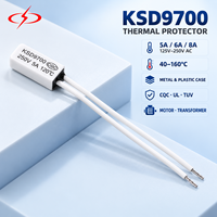 Thermostat XC KSD9700, protecteur thermique bimétallique pour équipement électrique, 5A 125V/250V AC 40-160°C, coque en bakélite, TUV//CQC