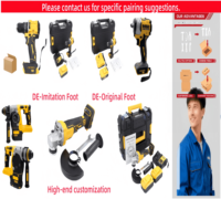 Mini-meuleuse sans fil 75 mm compatible avec la batterie DeWalt 20V, outil électrique 400W pour l'entretien des petits espaces
