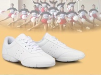 0.12kg blanc clair compétitif athlétique chaussures de danse Cheerleading baskets ligne danse Cheer chaussures