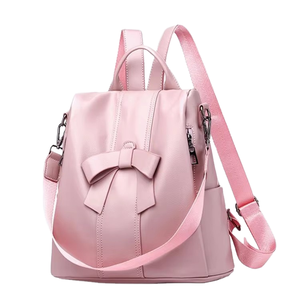 Small <b>Black</b> High Quality Cute Korean Business <b>School</b> Girls Women Lady Waterproof Anti-Theft Zipper PU Polyester Lining <b>Backpack</b> - Product Image 1