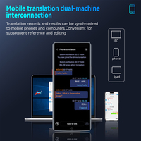 AI Voice 5.5 pouces Photo instantanée en ligne hors ligne Traducteur de langues vocales Dispositif de traduction intelligent AI pour les voyages internationaux