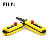 Interrupteur à bouton poussoir de commande suspendu, une vitesse, deux vitesses, 250V, protection IP65, application grue, 30A, SÉRIE XAC
