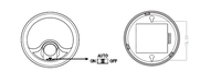 Veilleuse LED miniature PDLUX PD-PIR2026, lumière de chevet intelligente avec détecteur de mouvement PIR automatique, certifiée RoHS pour la chambre à coucher