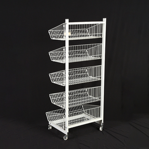 <span class=keywords><strong>Yiwu</strong></span> Nóng Hơn single-side năm lớp kim loại cấu trúc lưới hiển thị đứng với bánh xe - Product Image 2