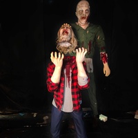 Cadılar Bayramı Film Dekorasyonu Yarım Gövdeli Zombi Hayalet Korku Animasyonlu Modeli Perili Ev Korkunç Figürleri Terör İç/Dış Mekan