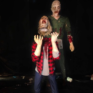 Decoración de Halloween: Modelo Animado de Zombie Fantasma de Medio Cuerpo para Casa Embrujada, Figuras Aterradoras para Túnel del Terror - Product Image 1