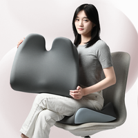 Coussin de siège ergonomique en mousse à mémoire de forme C-053, coussin orthopédique pour le coccyx, pour chaise de bureau et de voiture, soulagement de la douleur au coccyx