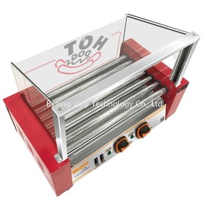 Grill à hot-dogs à rouleaux avec deux régulateurs de température indépendants, facile à ajuster pour griller et réchauffer les <span class=keywords><strong>saucisses</strong></span> séparément - Product Image 6