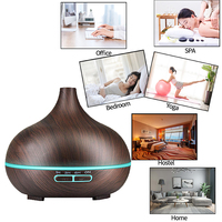 2025 Best-seller Ménage 500ml Électrique Parfum Humidificateur Bureau Parfum Diffuseur 7 Couleur LED Lampe Huile Essentielle Diffuseur