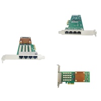 Adaptateur de serveur Ethernet RJ45 4 ports 10/100/1000 Mbps avec puce Intel I350