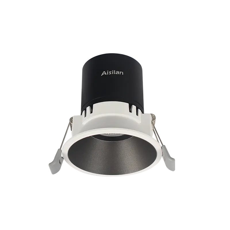 Aisilanモダンな屋内スポットライトハウジング装飾埋め込み式ダウンライトCOBダリ0-10vトライアック調光可能天井LEDスポットライト