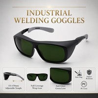 Lunettes de sécurité pour la soudure en gros, verres PC, anti-infrarouge, anti-éblouissement, résistantes aux chocs, réglables, CE EN166 ANSI Z87, unisexe