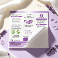 Étiquette personnalisée pour produits de toilettage pour chiens et chats, autocollant imperméable avec code-barres, pelliculage mat, pour bouteilles de soins pour animaux