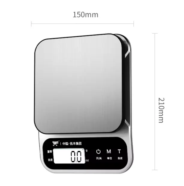 KFS-X6 3kg 5kg 10kg G Oz Electronic Digital Kitchen Weighing Scale Baking Food Scale Household Rectangle Popular selling