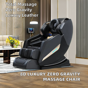 Haute qualité en cuir 8D corps complet zéro gravité chaise de <span class=keywords><strong>Massage</strong></span> luxe multifonctionnel Musical Shiatsu roulant cou taille pied - Product Image 2