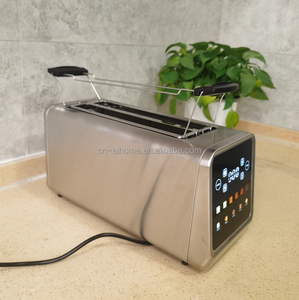1400W Elektrikli Dijital Renkli Dokunmatik Ekranlı 4 Dilimli Tost Makinesi Hızlı Isınan Paslanmaz Çelik Ekstra Uzun Yuvalı Akıllı Tost Makinesi - Product Image 6