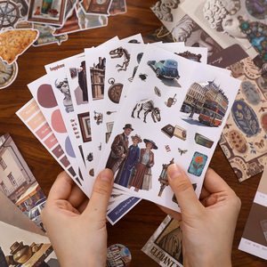 Simno 147 pz/scatola A6 Retro Notebook materiale <span class=keywords><strong>di</strong></span> cancelleria estetica forniture per caffè <span class=keywords><strong>ragazza</strong></span> museo <span class=keywords><strong>memoria</strong></span> fai da te Journaling Set regalo per le donne - Product Image 6