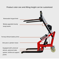 Batteria efficiente dal punto di vista energetico 20Ah 500kg 700kg 1.7m portatile elettrico idraulico braccio di piegatura piccoli caricatori sollevano Stacker manuale