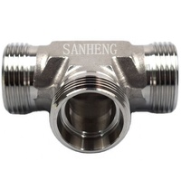 Sanheng vente en gros hydraulique Union tuyau soudage forgé Types une pièce mâle té hydraulique tuyau adaptateurs de tuyau Joints raccords
