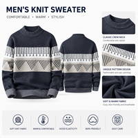Pull-over d'hiver pour homme en gros, marque privée, fin, en nylon/coton, anti-rétrécissement, séchage rapide, respirant, motif 3D, blocs de couleur