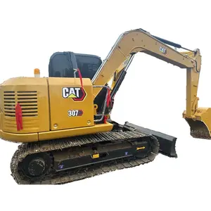 Excavadora hidráulica usada cat307 excavadora con gran potencia y se vende al precio más bajo