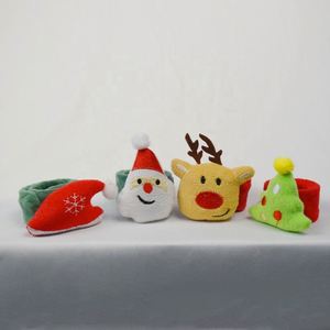 Popular Light Up Led Pulseras, Reno Navidad Snap And Slap Bracelet Pulseras para niños/ - Product Image 3