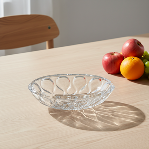 37.8cm Transparent Home Use Party Hotel Restaurant Coffee Shop High Quality Dessert fruit Crystal Glass Bowl - Product Image 2