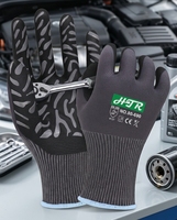 Gants de sécurité certifiés EN388, en mousse HTR, lisses, résistants à l'huile, respirants, antidérapants, durables, avec manchette tricotée de 230 mm