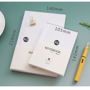 Carnet de planification A6 à <span class=keywords><strong>pages</strong></span> fixes, <span class=keywords><strong>pages</strong></span> vierges, quadrillées ou lignées horizontales, impression UV, en pâte de bois vierge - Product Image 2