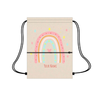 Sac à cordon personnalisé en polyester sublimé - Design minimaliste durable et écologique pour le sport et les activités de plein air