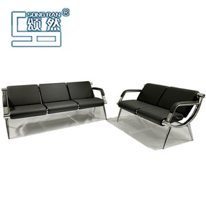 صوفا ناعمة للمكتب وصالة جلدية PU 3 مقاعد عصرية - Product Image 2