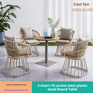 Ngoài trời Bàn và ghế sân ngoài trời không thấm nước ngoài trời Bàn và ghế với ô kết hợp - Product Image 4