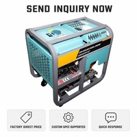 Générateur diesel 8KW 8KVA 8000W portable à châssis ouvert, démarrage électrique, refroidissement par air, groupe électrogène diesel ATS DG10000E