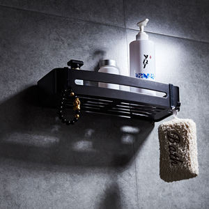 Étagère <span class=keywords><strong>de</strong></span> douche moderne en aluminium pour rangement <span class=keywords><strong>de</strong></span> <span class=keywords><strong>salle</strong></span> <span class=keywords><strong>de</strong></span> <span class=keywords><strong>bain</strong></span> avec crochets, panier <span class=keywords><strong>de</strong></span> douche, vente en gros pour usage domestique, hôtelier et commercial - Product Image 6