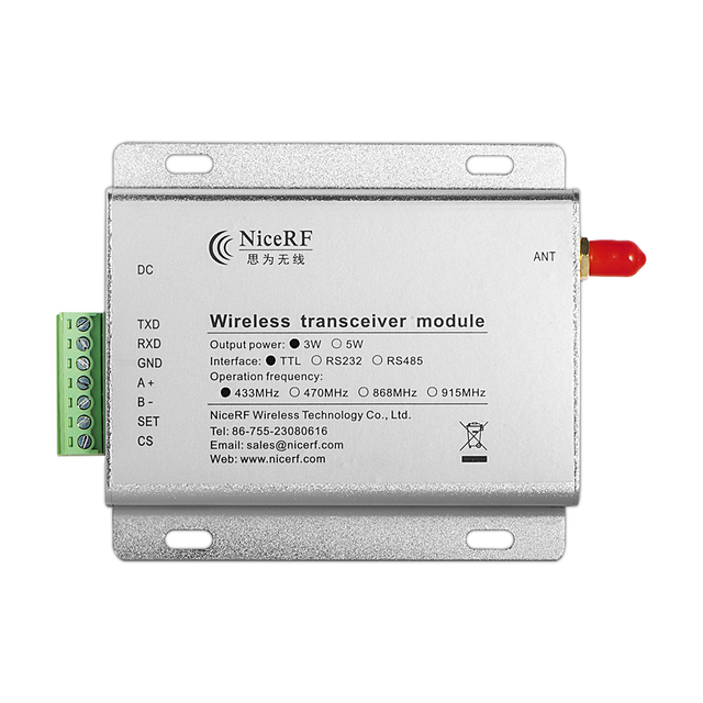 G-NiceRF SV6300 - 433mhz/470mhz RF Module Kits TTL/RS232/RS485 3W 5km Long Range Transmitter