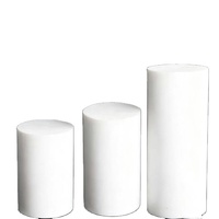 Tige en PTFE en vrac, 100% vierge, extrudée, résistante aux produits chimiques et à la corrosion, dimensions personnalisées, cylindre en plastique blanc, offre spéciale