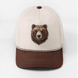 Casquette de baseball en coton structuré à 5 panneaux avec logo brodé personnalisé pour l'extérieur - Product Image 5