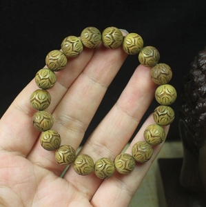 Bois de santal vert 10mm étape par étape Lotus Bracelet Journal avec parfum <span class=keywords><strong>littéraire</strong></span> tout assorti <span class=keywords><strong>Cercle</strong></span> unique - Product Image 6