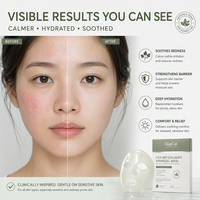 Masque facial en feuille anti-âge au bio-collagène et à la Centella avec glutathion, hydratant et nourrissant pour la peau, origine Chine
