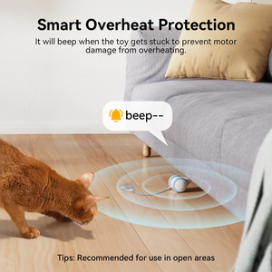 Jouet interactif pour chat bleu rechargeable, fournitures pour animaux de compagnie d'intérieur, jouet automatique pour chaton avec queue de souris mobile en plastique - Product Image 4