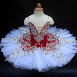 Tutú de Ballet profesional para niños, trajes de baile de fiesta de bailarina, leotardo, vestido de tutú de Ballet para mujer - Product Image 2