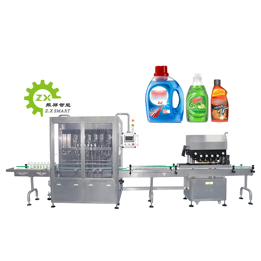 Полностью автоматическая линия разливочной машины для жидкого моющего средства с индивидуальным дизайном