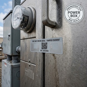 Flexible Anti-Metal Tamper-Evident RFID Sticker Self-Destructive for Power Box Seal - Product Image 2