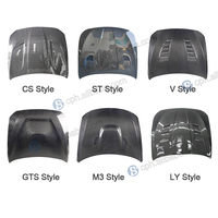 Pièces de rechange pour carrosserie de voiture, capot en fibre de carbone noir pour BMW Série 5 F10 N55 535i F18 M5 2015, capot moteur en fibre de carbone