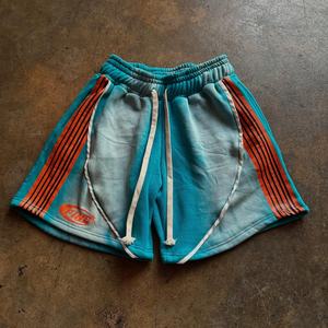 Pantalones Cortos Personalizados con Rayas 3D, Lavado Ácido, Estilo Vintage, Oversize, Hip Hop, para Hombre, en Felpa Francesa de Algodón, con Serigrafía - Product Image 2