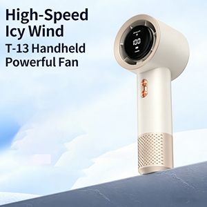 Mini ventilateur portatif haute vitesse, ventilateur de refroidissement portable, réglage progressif à 199 niveaux avec affichage numérique et chargement USB - Product Image 5