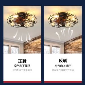 Industrial 7-Blade Metal <b>Ceiling</b> <b>Fan</b> <b>with</b> Warm White LED Light (3500K), Ultra Quiet <30dB DC Motor, 6-Speed <b>Remote</b>, 15.8' Blades - Product Image 5