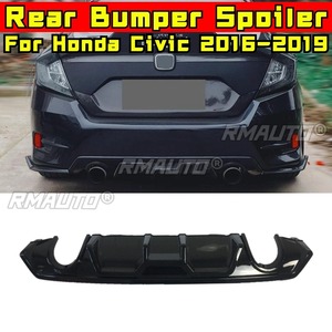สำหรับ Honda Civic 2016-2019 ชุดแต่งกันชนหน้า สปลิตเตอร์ดิฟฟิวเซอร์ ชุดแต่งตัวถังรถยนต์ ฝาครอบป้องกันกันชน อุปกรณ์ตกแต่งรถยนต์ - Product Image 1