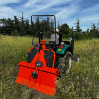 Cabrestante forestal para arrastre de troncos, montado en tractor con enganche de 3 puntos, con pantalla protectora, cadenas, fuerza de tracción de 55KN, para tractores de 54-75HP, para terrenos inclinados